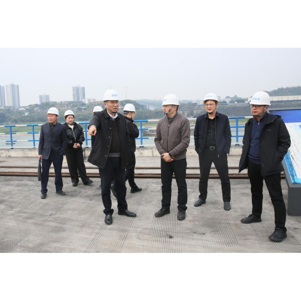 屈宏一行到珞璜公司调研指导工作