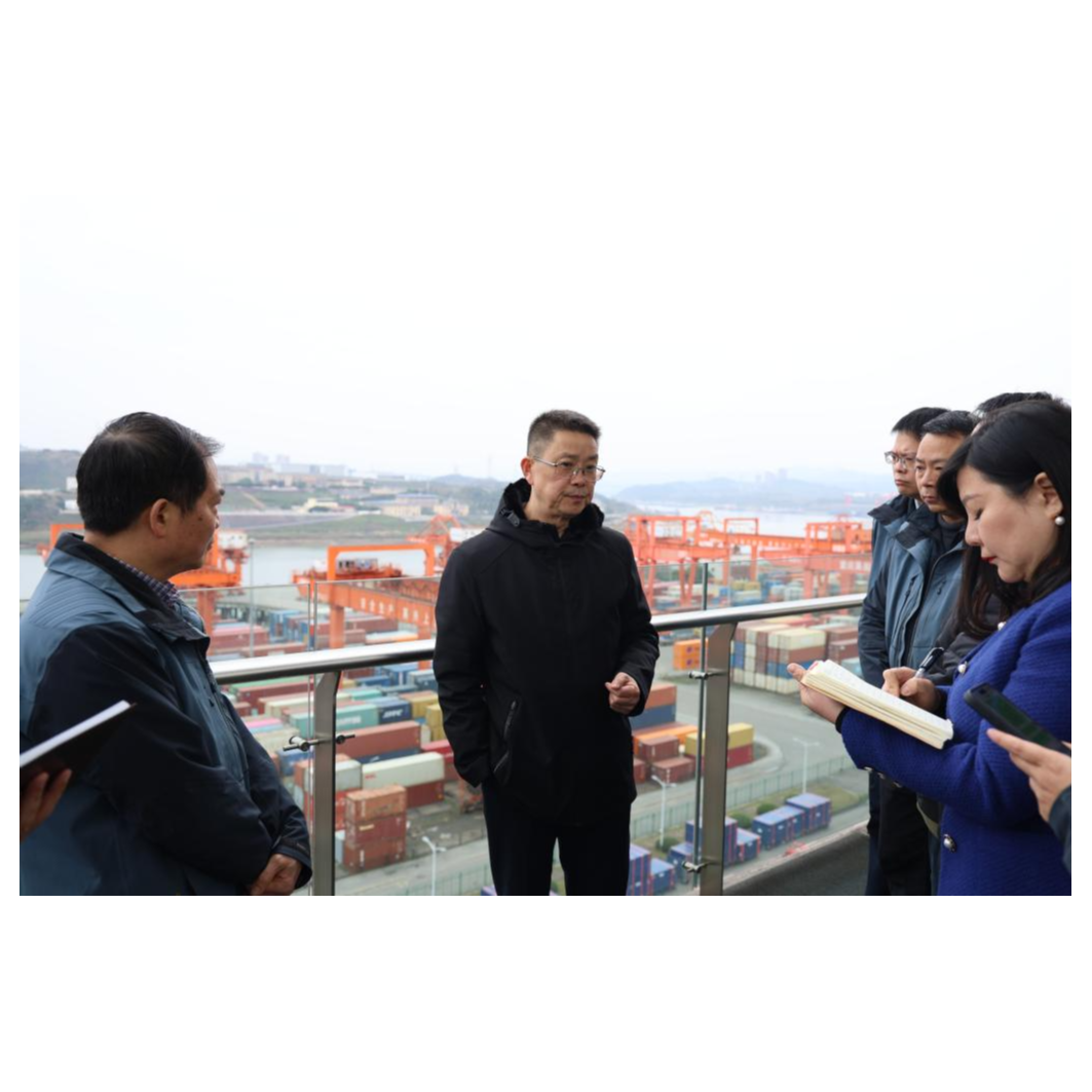 曾勇一行调研果园港
